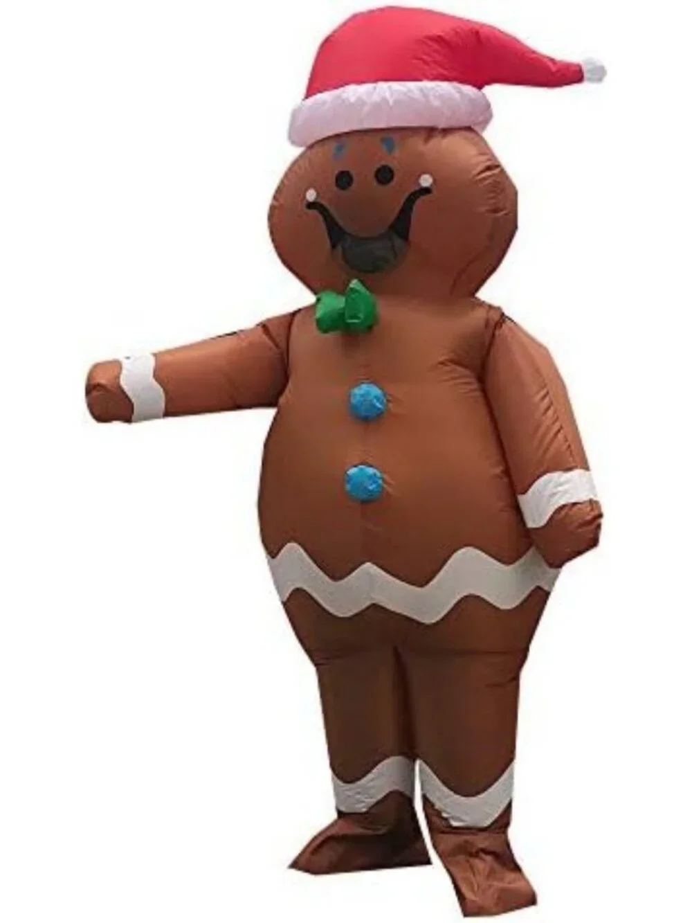 Festive Inflatable Santa Costume - Christmas Blow Up Suit for Holiday Fun